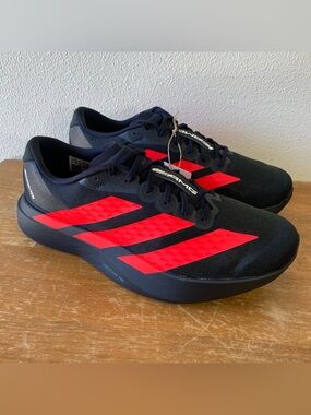 Adidas Adizero Evo SL AMG Motorsport Black Red Lightstrike Pro KH8832 - Size 11